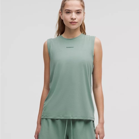lululemon athletica Tops - NWT Lululemon Jersey Training Muscle Tank Top Long Wordmark